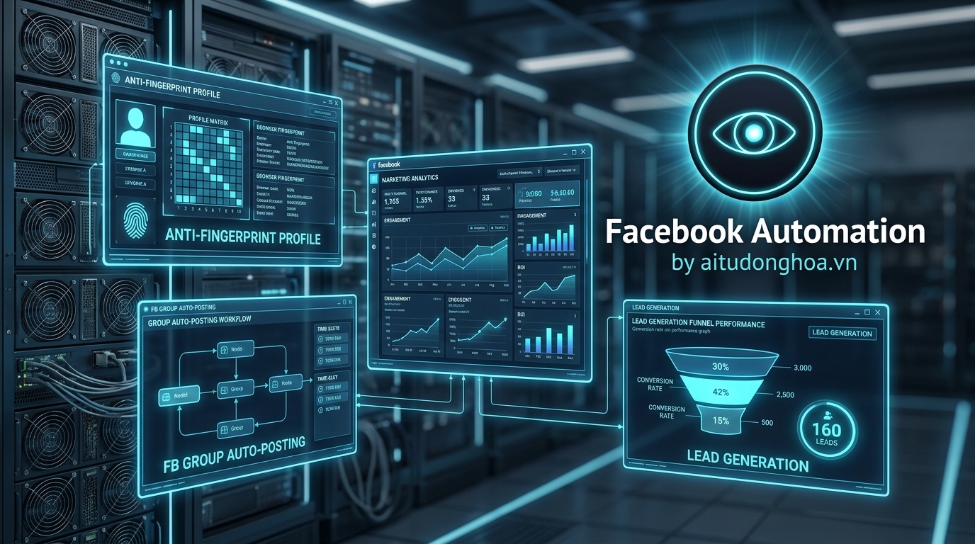 Giải Pháp Tự Động Hóa Facebook Đỉnh Cao: Nuôi Dàn Nick Bền Vững, Đăng Bài Đa Kênh & Tăng Doanh Số 24/7