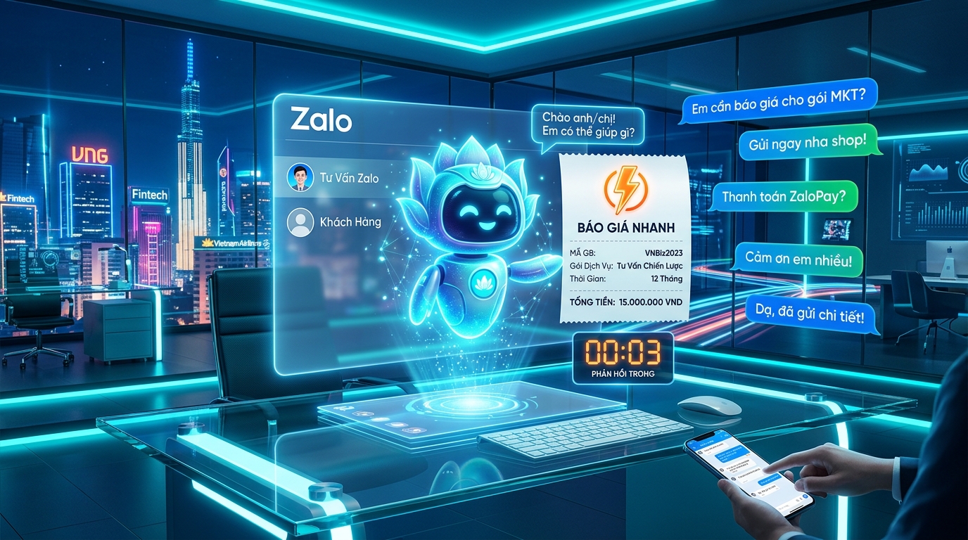 Hướng Dẫn Cài Đặt Chatbot AI Cho Zalo OA & Zalo Cá Nhân Tự Động Báo Giá Trong 3 Giây
